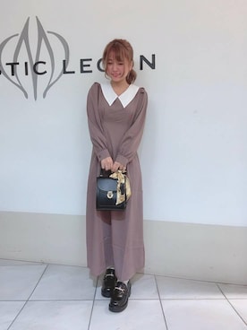 マジェスティックレゴン天王寺ミオ店スタッフさん（レディース・145cm）の秋コーディネート