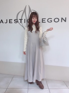 マジェスティックレゴン天王寺ミオ店スタッフさん（レディース・145cm）の秋コーディネート