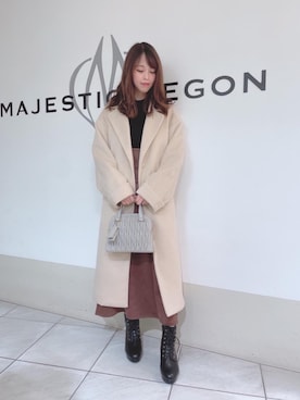 マジェスティックレゴン天王寺ミオ店スタッフさん（レディース・154cm）の秋コーディネート