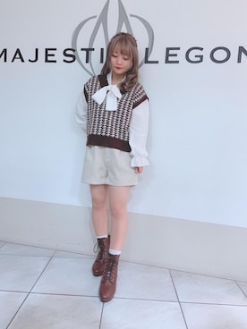 マジェスティックレゴン天王寺ミオ店スタッフさん（レディース・145cm）の冬コーディネート