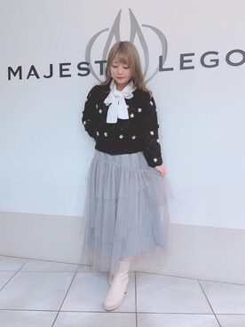 マジェスティックレゴン天王寺ミオ店スタッフさん（レディース・145cm）の冬コーディネート