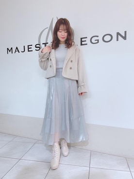 マジェスティックレゴン天王寺ミオ店スタッフさん(レディース・159cm)の冬コーディネート