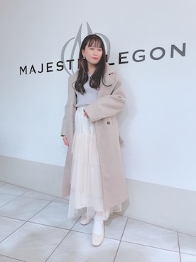 マジェスティックレゴン天王寺ミオ店スタッフさん（レディース・151cm）の冬コーディネート