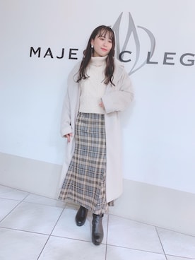 「マーメイド」｜「アイテム（その他アウター）」を使った、マジェスティックレゴン天王寺ミオ店スタッフさん（レディース・151cm）の冬コーディネート