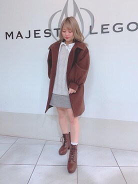 マジェスティックレゴン天王寺ミオ店スタッフさん(レディース・145cm)の冬コーディネート