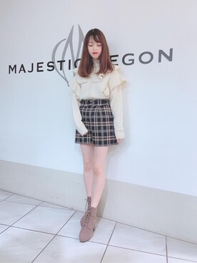 マジェスティックレゴン天王寺ミオ店スタッフさん（レディース・154cm）の冬コーディネート
