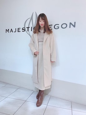 マジェスティックレゴン天王寺ミオ店スタッフさん（レディース・154cm）の冬コーディネート