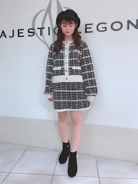 マジェスティックレゴン天王寺ミオ店スタッフさん(レディース・145cm)の冬コーディネート