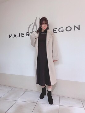 マジェスティックレゴン天王寺ミオ店スタッフさん（レディース・159cm）の冬コーディネート