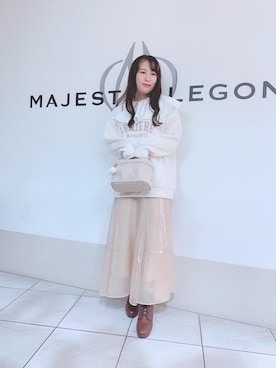 マジェスティックレゴン天王寺ミオ店スタッフさん（レディース・151cm）の冬コーディネート
