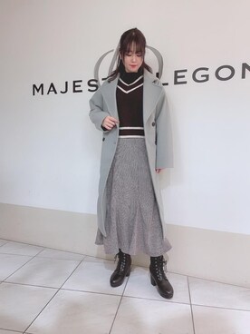 マジェスティックレゴン天王寺ミオ店スタッフさん(レディース・159cm)の冬コーディネート