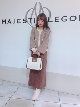 「大人気」｜マジェスティックレゴン天王寺ミオ店スタッフさん（レディース・145cm）の冬コーディネート