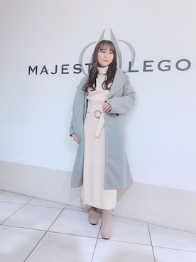 マジェスティックレゴン天王寺ミオ店スタッフさん（レディース・151cm）の冬コーディネート