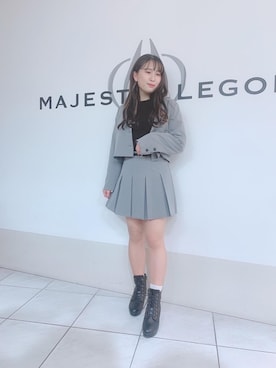 「パワショル」｜「アイテム（ジャケット/アウター）」を使った、マジェスティックレゴン天王寺ミオ店スタッフさん（レディース・151cm）の冬コーディネート