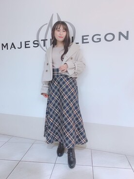 マジェスティックレゴン天王寺ミオ店スタッフさん（レディース・151cm）の冬コーディネート