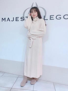 マジェスティックレゴン天王寺ミオ店スタッフさん（レディース・151cm）の冬コーディネート