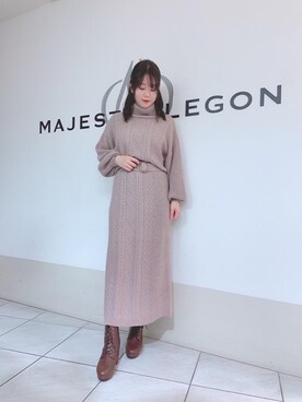 マジェスティックレゴン天王寺ミオ店スタッフさん（レディース・159cm）の冬コーディネート