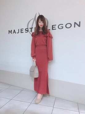 マジェスティックレゴン天王寺ミオ店スタッフさん（レディース・154cm）の冬コーディネート