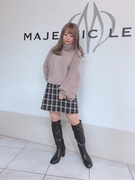 マジェスティックレゴン天王寺ミオ店スタッフさん(レディース・145cm)の冬コーディネート