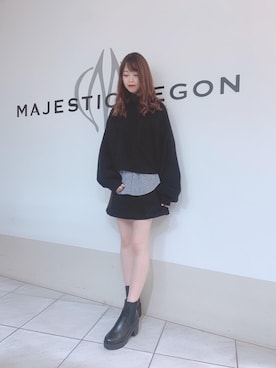 マジェスティックレゴン天王寺ミオ店スタッフさん(レディース・154cm)の冬コーディネート