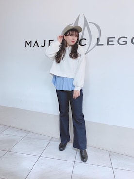 マジェスティックレゴン天王寺ミオ店スタッフさん(レディース・151cm)の冬コーディネート