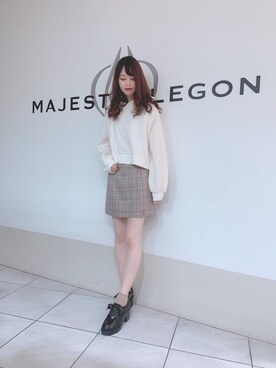 マジェスティックレゴン天王寺ミオ店スタッフさん(レディース・154cm)の冬コーディネート