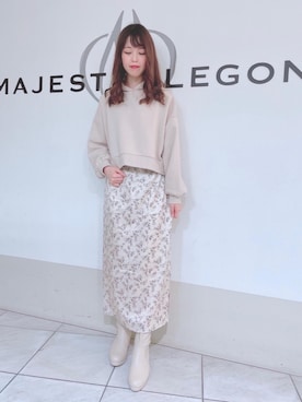 マジェスティックレゴン天王寺ミオ店スタッフさん(レディース・154cm)の冬コーディネート