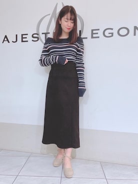 マジェスティックレゴン天王寺ミオ店スタッフさん（レディース・159cm）の冬コーディネート