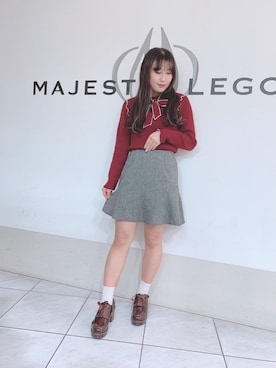 マジェスティックレゴン天王寺ミオ店スタッフさん（レディース・151cm）の冬コーディネート