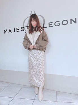 マジェスティックレゴン天王寺ミオ店スタッフさん(レディース・154cm)の冬コーディネート