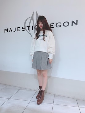 「大人気」｜マジェスティックレゴン天王寺ミオ店スタッフさん（レディース・145cm）の冬コーディネート