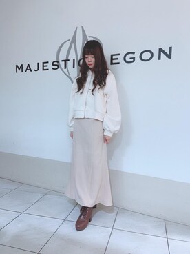 「大人気」｜マジェスティックレゴン天王寺ミオ店スタッフさん（レディース・145cm）の冬コーディネート