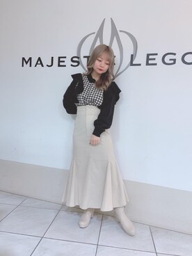 マジェスティックレゴン天王寺ミオ店スタッフさん(レディース・145cm)の冬コーディネート