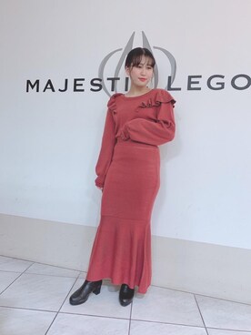 「大人気」｜マジェスティックレゴン天王寺ミオ店スタッフさん（レディース・151cm）の冬コーディネート