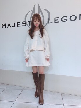 マジェスティックレゴン天王寺ミオ店スタッフさん（レディース・145cm）の冬コーディネート