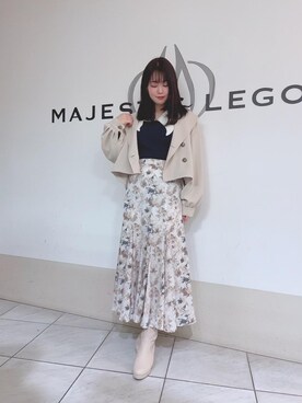 「大人気」｜マジェスティックレゴン天王寺ミオ店スタッフさん（レディース・159cm）の冬コーディネート
