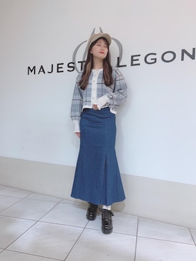 「大人気」｜マジェスティックレゴン天王寺ミオ店スタッフさん（レディース・151cm）の冬コーディネート