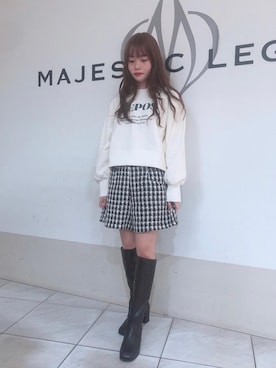 マジェスティックレゴン天王寺ミオ店スタッフさん（レディース・145cm）の冬コーディネート