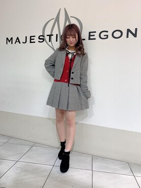 マジェスティックレゴン天王寺ミオ店スタッフさん（レディース・145cm）の冬コーディネート