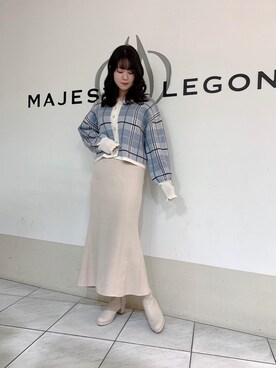 「大人気」｜マジェスティックレゴン天王寺ミオ店スタッフさん（レディース・159cm）の冬コーディネート