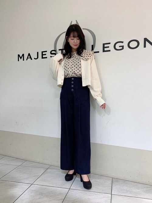 Majestic Legon マジェスティックレゴン天王寺ミオ店スタッフさんのパンプスを使ったコーディネート Zozotown