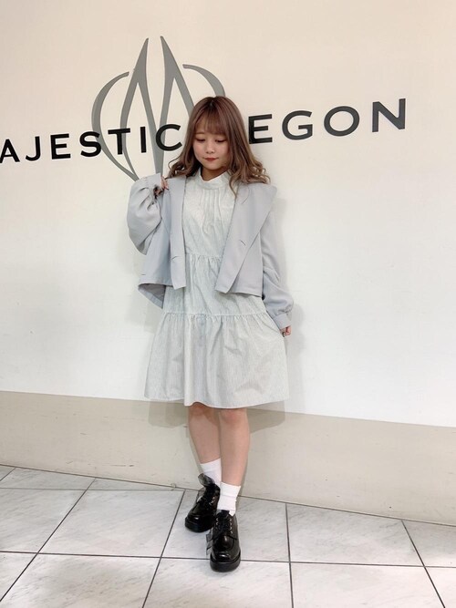 マジェスティックレゴン天王寺ミオ店スタッフ Majestic Legon Majestic Legonのトレンチコートを使ったコーディネート Wear