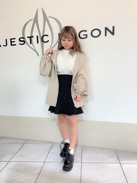 「大人気」｜マジェスティックレゴン天王寺ミオ店スタッフさん（レディース・145cm）の冬コーディネート