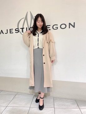 マジェスティックレゴン天王寺ミオ店スタッフさん（レディース・159cm）の冬コーディネート