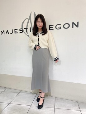 マジェスティックレゴン天王寺ミオ店スタッフさん（レディース・159cm）の冬コーディネート