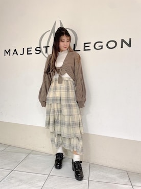 マジェスティックレゴン天王寺ミオ店スタッフさん（レディース・151cm）の冬コーディネート