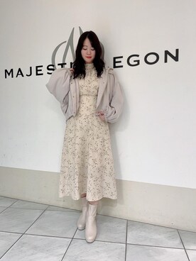 マジェスティックレゴン天王寺ミオ店スタッフさん（レディース・159cm）の冬コーディネート