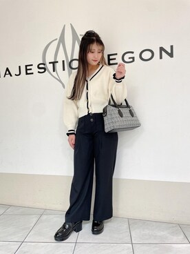 マジェスティックレゴン天王寺ミオ店スタッフさん（レディース・151cm）の冬コーディネート