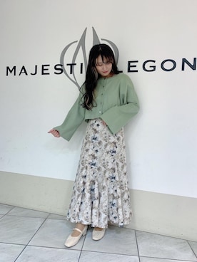 マジェスティックレゴン天王寺ミオ店スタッフさん(レディース・151cm)の冬コーディネート