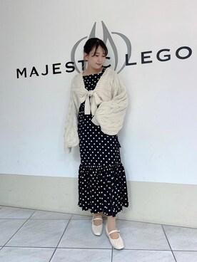 マジェスティックレゴン天王寺ミオ店スタッフさん（レディース・151cm）の冬コーディネート